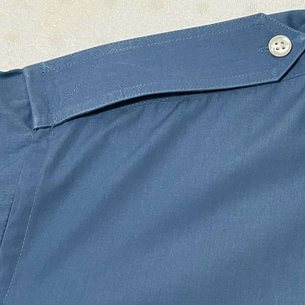 Mens Christian Dior Blue Monogramed Button Down Dress Shirt Large - Picture 8 of 11